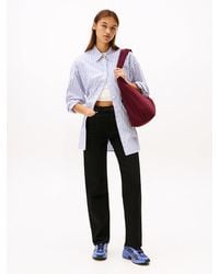 Tommy Hilfiger - Jeans Slim Fit Dritti A Vita Media Neri - Lyst