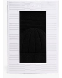 Tommy Hilfiger - Fluffy Beanie And Scarf Gift Box - Lyst
