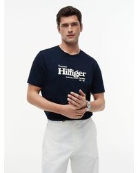 Tommy Hilfiger - Logo Graphic Jersey T-Shirt - Lyst