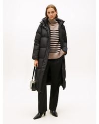 Tommy Hilfiger - Doudoune Mi-Longue À Capuche - Lyst