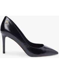 Tommy Hilfiger - Leather Pointed Toe Stiletto Heels - Lyst