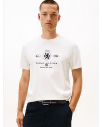 Tommy Hilfiger - Camiseta De Punto Con Logo Y Gráfico - Lyst