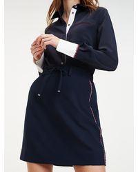 Tommy Hilfiger Minirok Met Contraststiksels - Blauw