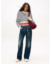 Tommy Hilfiger - Mia Medium Rise Relaxed Straight Jeans - Lyst