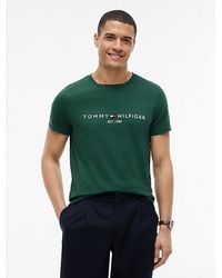 Tommy Hilfiger - Logo Embroidery Slim Jersey T-Shirt - Lyst