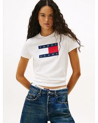 Tommy Hilfiger - Camiseta De Punto Con Parche Del Logo - Lyst