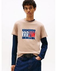Tommy Hilfiger - Camiseta Slim Con Logo Gráfico - Lyst