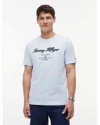 Tommy Hilfiger - Textured Logo Jersey T-Shirt - Lyst