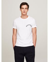 Tommy Hilfiger - Hilfiger Monotype Back Logo Slim T-shirt - Lyst