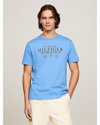 Tommy Hilfiger - T-Shirt mit Rundhalsausschnitt und NYC-Logo - Lyst