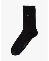 Tommy Hilfiger - 1Er-Pack Bestickte Flag-Socken Mit Seide - Lyst