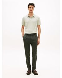 Tommy Hilfiger - Technical Twill Trousers With Wool - Lyst