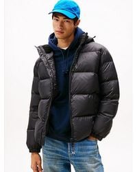 Tommy Hilfiger - Waterafstotend Jack Met Dons En Capuchon - Lyst