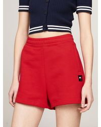 Tommy Hilfiger - Relaxed Mom Fit Sweat Shorts - Lyst