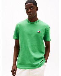 Tommy Hilfiger - T-Shirt Met Ronde Hals En Tommy-Badge - Lyst