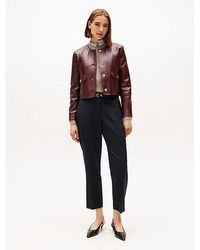 Tommy Hilfiger - Timeless Slim Enkellange Broek Met Rechte Broekspijpen - Lyst