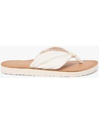 Tommy Hilfiger - Th Monogram Plaque Hemp Flip-Flops - Lyst