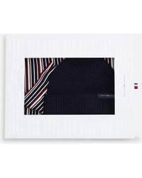 Tommy Hilfiger - Wool Blend Scarf And Beanie Gift Set - Lyst