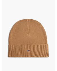 Tommy Hilfiger - Hilfiger Flag Lightweight Beanie With Cashmere - Lyst