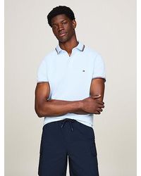 Tommy Hilfiger - 1985 Slim Fit Polo Met Signature-rand - Lyst