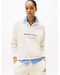 Tommy Hilfiger - Relaxed Fit Pullover Mit Polokragen Und Logo - Lyst