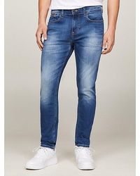 Tommy Hilfiger - Slim Tapered Fit Jeans Met Fading - Lyst