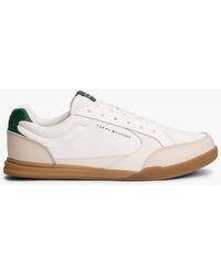 Tommy Hilfiger - Low Profile Cupsole Trainers With Leather - Lyst