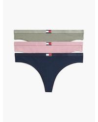 Tommy Hilfiger - 3 Pack Heritage Logo Thongs - Lyst