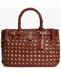 Tommy Hilfiger - The American Icon Braided Leather Tote Bag - Lyst