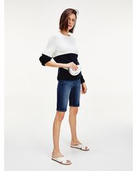 Tommy Hilfiger Slim Fit Korte Spijkerbroek - Blauw