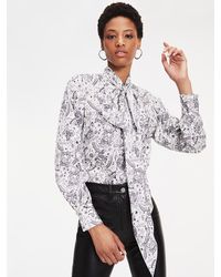 Tommy Hilfiger Zendaya Blouse Met Zodiakprint - Wit
