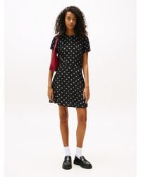 Tommy Hilfiger - Robe Courte Moulante À Bride Et Bouton Au Dos - Lyst
