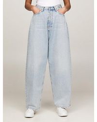 Tommy Hilfiger - High Rise baggy Jeans Met Fading - Lyst