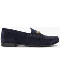 Tommy Hilfiger - Suede Chain Penny Loafers - Lyst