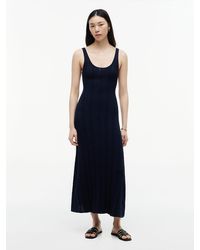 Tommy Hilfiger - Cable Knit Fit And Flare Midi Dress - Lyst