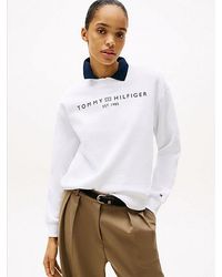 Tommy Hilfiger - Logo Signature Crew Neck Sweatshirt - Lyst