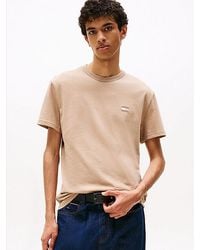 Tommy Hilfiger - T-Shirt Met Ronde Hals En Tommy-Badge - Lyst