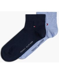 Tommy Hilfiger - 2-pack Flag Embroidery Ankle Socks - Lyst