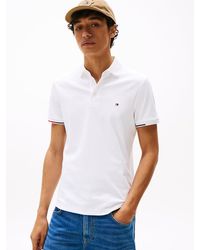 Tommy Hilfiger - Polo Slim Fit Con Nastro Iconico - Lyst