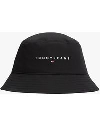Tommy Hilfiger - Linear Logo Embroidery Twill Bucket Hat - Lyst