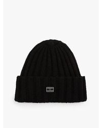 Tommy Hilfiger - Gorro Heritage En Mezcla De Lana Con Insignia - Lyst
