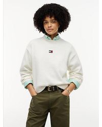 Tommy Hilfiger - Tommy Badge Fluffy Jumper With Alpaca - Lyst