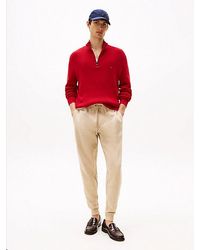 Tommy Hilfiger - Jogger Met Trekkoord En Geborduurde Vlag - Lyst