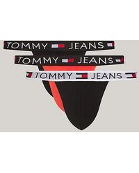 Tommy Hilfiger - Set Van 3 Essential Jockstraps Met Logoband - Lyst