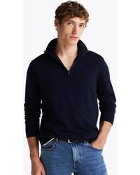Tommy Hilfiger - Pull Zippé Smart Casual En Laine - Lyst