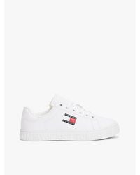 Tommy Hilfiger - Sneaker Mit Geprägtem Logo Und Leder - Lyst