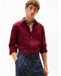 Tommy Hilfiger - Camisa De Popelín Th Flex De Corte Regular - Lyst