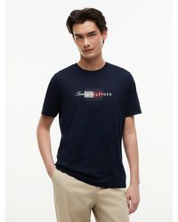 Tommy Hilfiger - Flag Graphic Jersey T-Shirt - Lyst