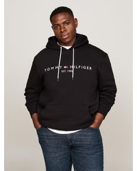 Tommy Hilfiger - Plus Logo Embroidery Drawstring Hoody - Lyst