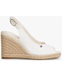 Tommy Hilfiger - Hemp Slingback Wedge Espadrilles - Lyst